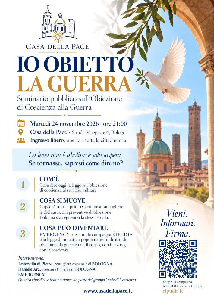 Seminario pubblico sull’Obiezione di Coscienza + Campagna R1PUD1A!